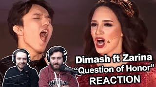 Singers ReactionReview to quotDimash Kudaibergen ft Zarina Altynbayeva  Question of Honourquot [upl. by Idarb]