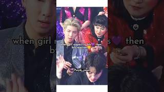 when girl respect to BTS💜 then BTS reaction 🙃 shorts btsshorts reaction ytshorts [upl. by Gorski46]