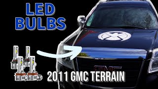 A Very Complete 20102017 GMC Terrain Headlight Replacement DIY For LED Bulbs [upl. by Fe]