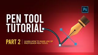 PHOTOSHOP PEN TOOL TUTORIAL  PART 2 [upl. by Euhc785]