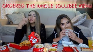 TRYING EVERYTHING FROM JOLLIBEE REVIEWMUKBANG [upl. by Ymma]