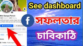 ফেসবুক See Dashboard ব্যবহারের নিয়ম 2024  see dashboard facebook  Surayatecnology [upl. by Brig]