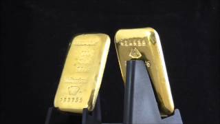 Metalor 100 Gram Cast Gold Bar 9999 [upl. by Pavyer]