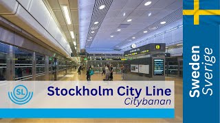 Stockholm  City Line  Citybanan [upl. by Nomannic]