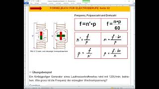 Formelumstellung Frequenz Polpaarzahl und Drehzahl [upl. by Essirahs819]