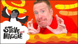 Floor is Lava Story for Kids from Steve and Maggie  Magic Wow English TV [upl. by Neetsirhc801]