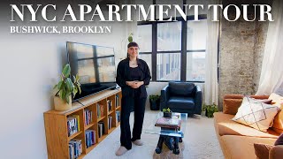 Touring a STUNNING Brooklyn Industrial Loft Apartment  Ashley Ballard [upl. by Whalen]