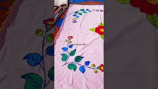 Sujani embroidery stitching art drawing sujni handwork work handembroided painting handmade [upl. by Ahtanoj]