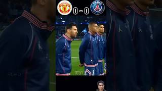 Manchester united vs PSG football psg messi ronaldo shorts [upl. by Ximenez]