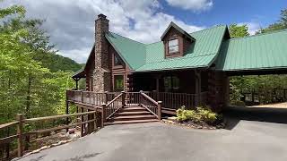 Stunning Smoky Mountain cabin for sale at 3660 Marian Lake Way [upl. by Reyaht305]