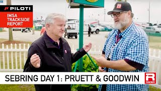 Sebring Day 1 Report Marshall Pruett amp Graham Goodwin presented by PILOTI [upl. by Eilak]