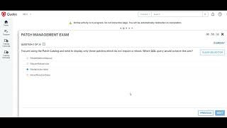 Qualys Patch Management Updated Exam Live Question amp Answers  Passed  qualy Qualys [upl. by Kendell]