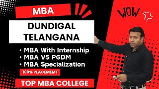 BEST MBA COLLEGE IN DUNDIGAL  TOP MBA COLLEGE INDUNDIGALTELANGANA  ADMISSION  FEE [upl. by Einberger]