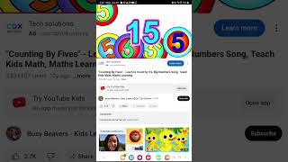 counting by fives learns to count by 5 big numbers song reversed [upl. by Airamanna]