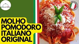 Como preparar o verdadeiro molho italiano para a famosa Pasta al Pomodoro  Receitas do Italiano [upl. by Mayram]