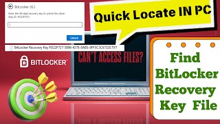 How to Find Your BitLocker Recovery Key in Your PC – StepbyStep Guide [upl. by Honna]