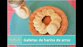 Galletas de harina de arroz muy ricas y fáciles de hacer [upl. by Anneyehc]