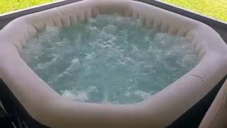 Review of the Intex purespa hot tub [upl. by Alesiram877]