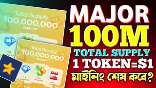 Major Total Supply 100M  Major Token Price  Major Farming END Update [upl. by Ahsotan]