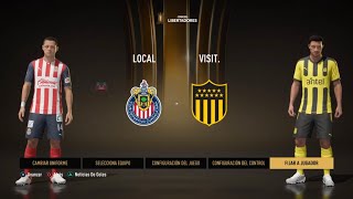 FIFA 22 Chivas vs Peñarol Copa Libertadores Chicharito Hernandez Conmebol Modo Carrera [upl. by Sorac910]