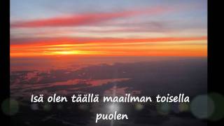 Haloo Helsinki  Maailman toisella puolen lyrics [upl. by Atsirtal]