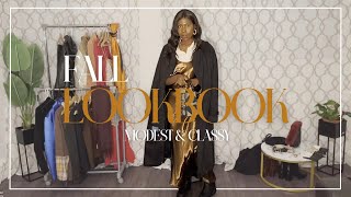 FALL LOOKBOOK  17 outfits pour être MODESTEMENT STYLÉ [upl. by Felike]