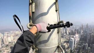 rooftopping World Finance Centre shenzhen china [upl. by Fital]