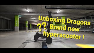 Unboxing Dragon scooters New Hyperscooter  The Dragon Hurricane [upl. by Ostap]