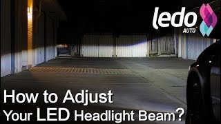 How to Aim and Adjust an LED Headlight Bulb Light Beam [upl. by Cinelli]