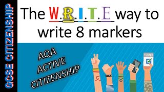 🇬🇧 GCSE Citizenship 🇬🇧 the WRITE method for answering 8 markers Paper 1  Section A ✍️📝 [upl. by Gridley]