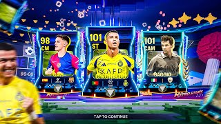 Insane Retro Stars Pack Opening Ronaldo Gavi Baggio FC Mobile [upl. by Grath999]