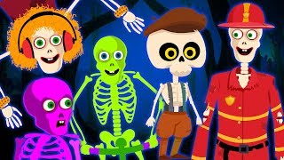 Midnight Mischief  Five Skeletons Went Out One Night  Funny Skeletons Dance Songs Compilation [upl. by Vas]