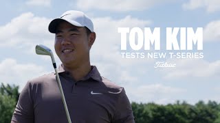 Tom Kim Tests New Titleist T100 and T200 Irons [upl. by Tini]