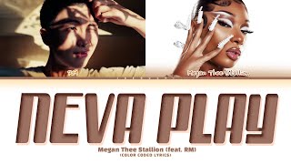 Megan Thee Stallion  Neva Play feat RM Lyrics Color Coded Lyrics [upl. by Novyart221]