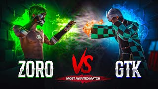 TGR GTK111 Vs ZORO FF  1vs1 Most Demanded amp Awaited Match 🍷🗿 [upl. by Lebasiairam221]