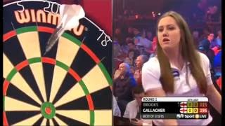 Darts Ladies World Championship 2015 Round 1 Brooks vs Gallagher [upl. by Allevon]