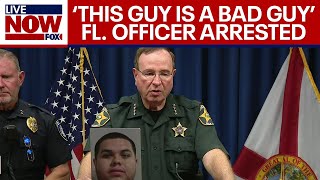 Florida police officer arrested Accused of partying with underage girls and filming it [upl. by Nnagrom475]