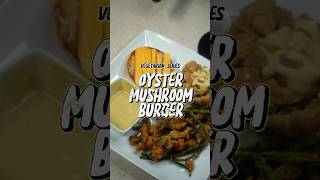 OYSTER MUSHROOM BURGER 🍄‍🟫 algorithm cooking delicious shorts vegetarian dinner recipe [upl. by Atalaya]