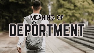 What is the meaning of Deportment [upl. by Rhoades]