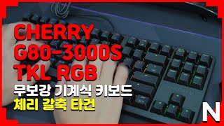 CHERRY G803000S TKL RGB 체리 갈축 타건 영상 [upl. by Johann198]