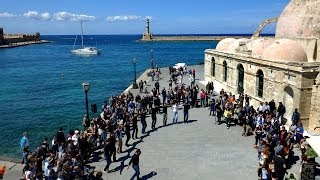 FlashMob  Chania  Dancing with a Cretan Heart  Apr 2014 [upl. by Auqeenwahs315]