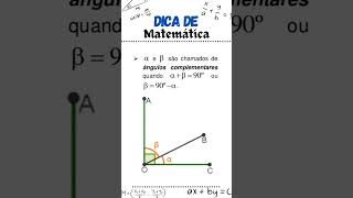 Ângulos complementares e suplementares [upl. by Ummersen898]