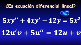 51 ¿Qué es una ecuación diferencial lineal orden variable dependiente independiente ejemplos [upl. by Herc]