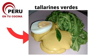 Receta fácil y deliciosa de tallarines verdes peruanos [upl. by Demetra203]