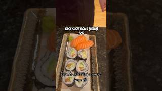 Your daily sushi dose food cooking homemade satisfying yummy foodie foryou short salmon [upl. by Sidoon]