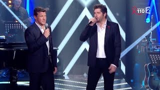 Benjamin Castaldi et Patrick Fiori chantent quotJe te survivraiquot [upl. by Dobrinsky455]