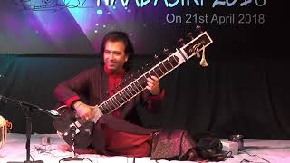 Ustad Rafique Khan  Sitar  Raag Kaunsi Khanada  Dr Uday Kulkarni  Naadasiri 2018  Giligundi [upl. by Sirahs]