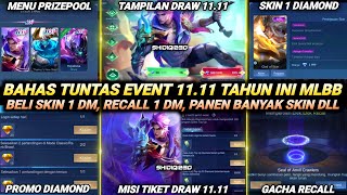 UPDATE EVENT 1111 NOLAN  KUMPULKAN PROMO DIAMOND KUNING BELI SKIN RECALL 1 DIAMOND MLBB 2024 [upl. by Ah]