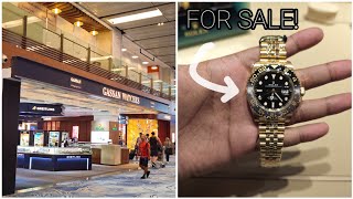 SHOPPING FOR ROLEX AT THE AIRPORT DUTY FREE 2024 rolex [upl. by Ahtanaram]