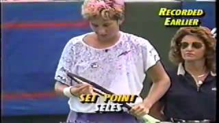 Monica Seles VS Sanchez Vicario LOS ANGELES 1991 SEMIFINAL [upl. by Sacul863]